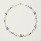 Azure Intuition Lapis Lazuli & Clear Quartz Necklace