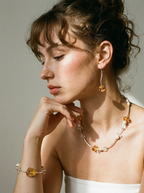 Solar Resonance Citrine & Multi-Form Clear Quartz Bracelet