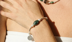 Verdant Pulse Moss Agate & Seed Pearl Bracelet