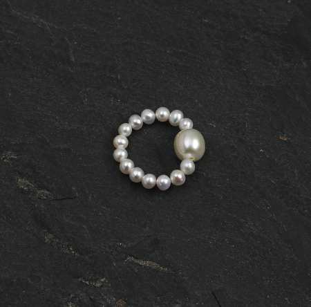Round Pearl Ring