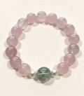Gentle Bloom Rose Quartz & Green Rutilated Quartz Bracelet