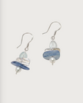Aqueous Alignment Aquamarine & Kyanite Drop Earrings