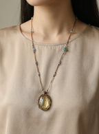 Solar Resonance Lemon Citrine & 37-Stone Long Necklace