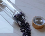 Violet Stillness Crystal Water Bottle
