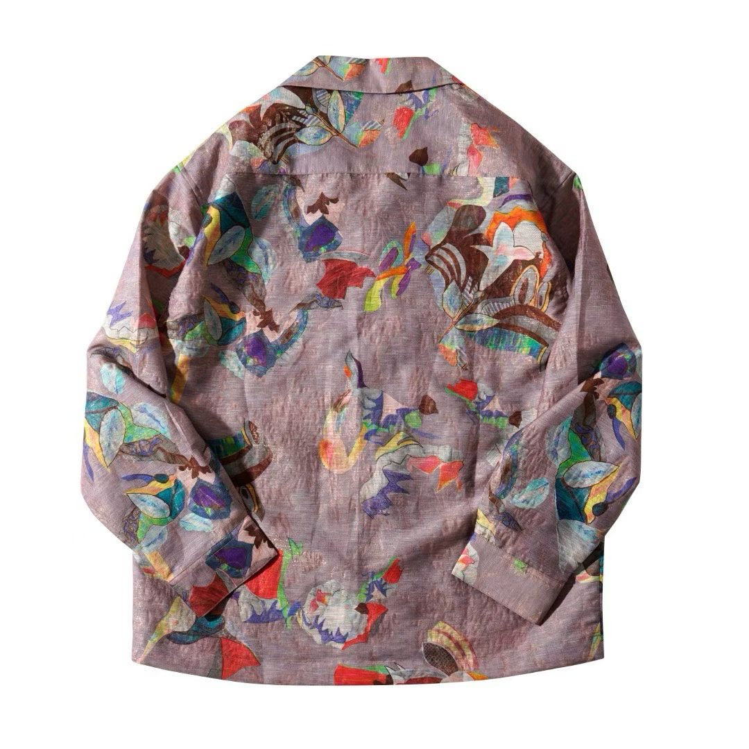 Mauve Artistic Overshirt