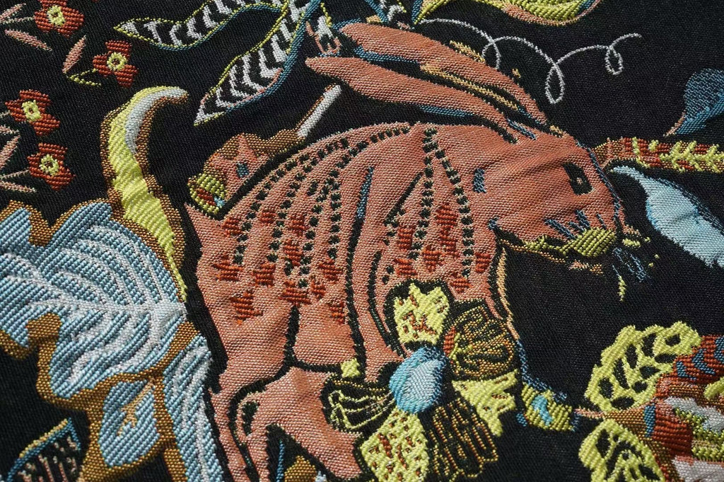 Tapestry Print Cardigan Coat