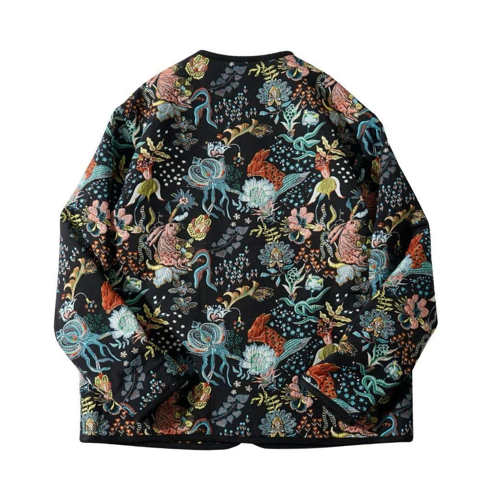 Tapestry Print Cardigan Coat