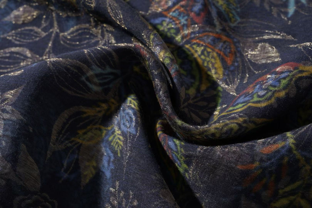 Navy Botanical Paisley Overshirt