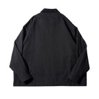Zip-Up Jacket with Crochet Collar & Pocket