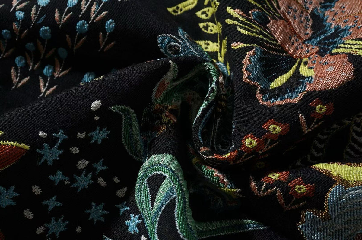 Tapestry Print Cardigan Coat