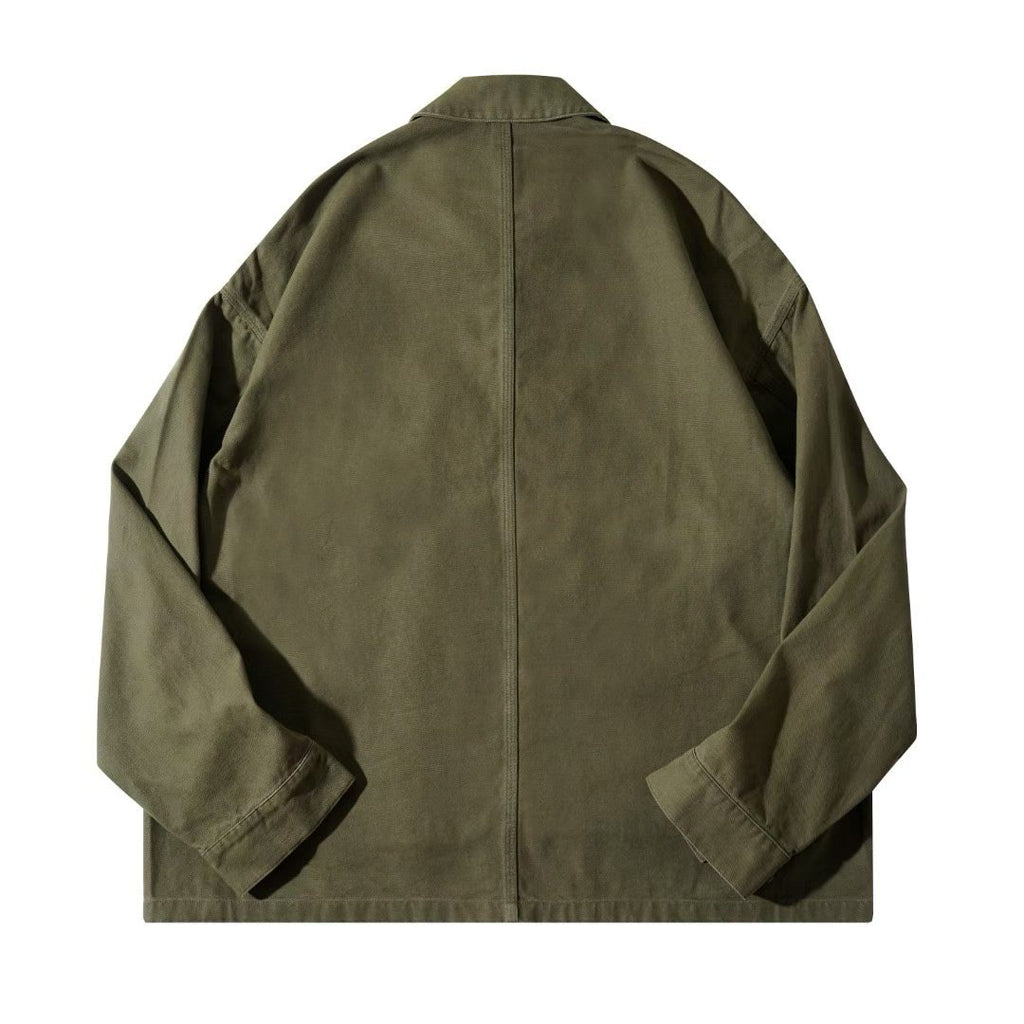Garment-Dyed Cotton Twill Chore Jacket