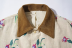 Suede Contrast Collar Coat